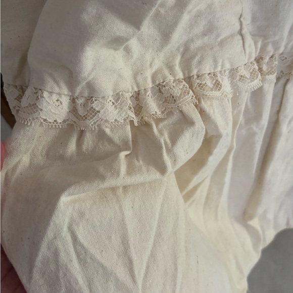 Cream Maxi Dress with Red Rose Embroidery - Picture 9 of 9